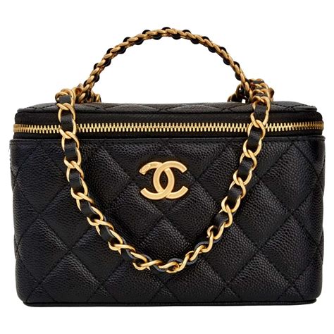 chanel top handle vanity case|chanel sac vanity price.